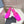 PRA SQUARE TOE MULES BRIGHT PINK SATIN