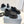 MONOLITH LACE-UP LOAFER IN BLACK CALFSKIN ATTACHED TRIANGLE LOGO
