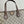 OPHIDIA SMALL TOTE BAG 31 BEIGE CANVAS AND BROWN CALFSKIN