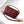 Mini Baguette Bag 20 With FF Motif Burgundy Leather Ghw