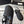 cc roman sandals all black lambskin