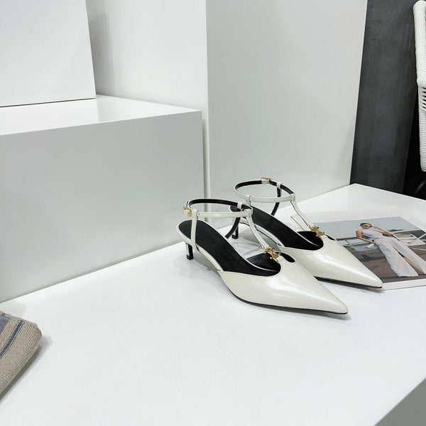 cl kitten t-bar 75 white calfskin
