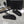 dad sandal black calfskin silver cc