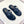 HM Men's Thong Sandals Black Rubber Sheepskin 561664
