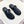 HM Men's Thong Sandals Black Rubber Sheepskin 561667