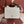 LARGE 36 BALE BAG IN WHITE CANVAS AND CHESTNUT BROWN CALFSKIN