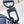 TRIO MESSENGER 25 IN PRUSSIAN BLUE MONOGRAM SHADOW CALFSKIN