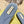 GG  Interlocking double G hollow slippers Neon Blue