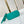 NANO ALMA 18 IN TURQUOISE QUILTED LAMBSKIN GOLD HARDWARE