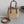 BASKET 20 BAG IN BROWN BEIGE WICKER AND LEATHER