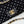 24p medium flap bag 25cm black canvas white polka dot