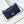 24p medium flap bag 25cm dark blue canvas white polka dot