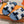 HM Izmir Sandals Blue Fabric Calfskin 294942