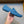LV LOAFER IN ELECTRIC BLUE WRINKLE CALFSKIN WITH SILVER LOGO