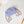 24p small flap bag 20cm purple blue tweed gold hardware