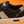 PRA TRAINER IN BLACK CALFSKIN AND TAN EMBROIDERED FABRIC