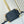 SIDE TRUNK MINI 18 IN BLACK LAMBSKIN WITH CRISS CROSS PATTERN GOLD HARDWARE