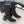 CC Short Boots 55mm Black Wool Mix Glossy Cowhide 938066