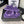 CC DAD SANDAL PLUM PURPLE LAMB FUR
