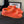 CC DAD SANDAL FIRE ORANGE LAMB FUR