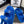 CC DAD SANDAL AZURE BLUE LAMB FUR