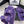 CC DAD SANDAL MULE IN PLUM PURPLE LAMB FUR
