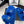 CC DAD SANDAL MULE IN AZURE BLUE LAMB FUR