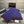 SET SCARF AND HAT IN NAVY BLUE MONOGRAM CASHMERE 349665
