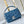 GO-14 PM 20 IN INDIGO DYE QUILTED LAMBSKIN SILVER HARDWARE