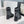 CD Major Ankle Boots Black Grey Calfskin And Fabric Canvas