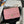 25C Flap Bag 20cm Pink Polka Dot Silver Sequin Calfskin
