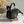 SMALL 19 MONTAIGNE AVENUE TOP HANDLE BAG BLACK SMOOTH CALFSKIN 221147