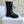 CD D-Unit Ankle Boot In Black Tweed Fabric And Glossy Cowhide 105086