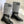 D-Major Boot In Grey Mix Black Denim Fabric With Fleece Lining 105070