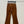 Celine Flared Velvet Pants Brown Cotton