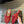 Alaia 25 Fishnet Flat Mules Red Lampskin 303682