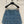 CD Short Skirt Retro Blue Cotton