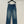 CD Ripped Straight Jeans Blue Cotton