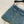 LV Bear Border Denim Skirt Blue Cotton