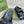 GC sandal with Double G Black Canvas Sheepskin 291017
