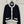 CD Round Neck Cardigan Jacket Black Wool Cotton