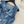 Fendi Flower Vest Dress Blue cotton