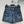 Celine Arc de Triomphe Metal Buckle Denim Shorts Blue Cotton