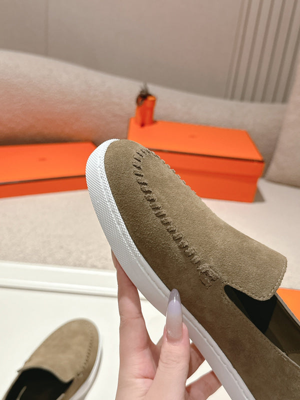 HM Julien Loafer Dark Khahi Suede 577427