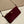 PRA vintage long shoulder bag burgundy nylon fabric