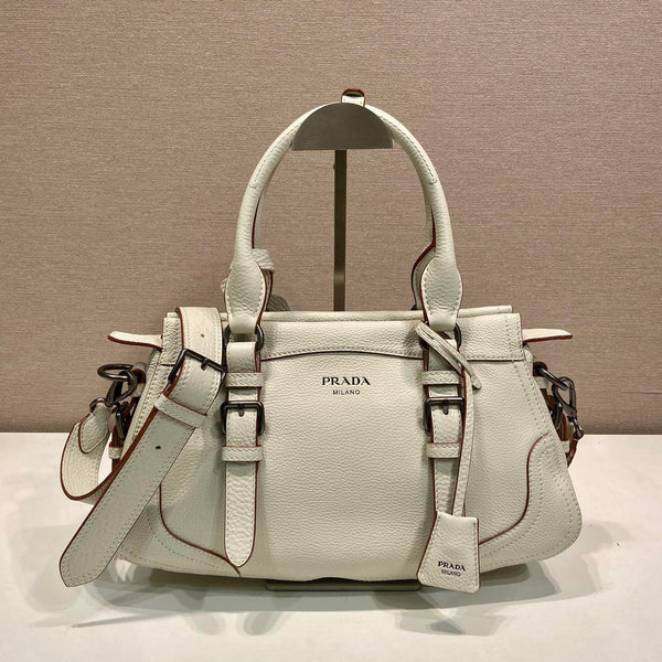 Prada Large Tote Bag 35cm Ivory Leather