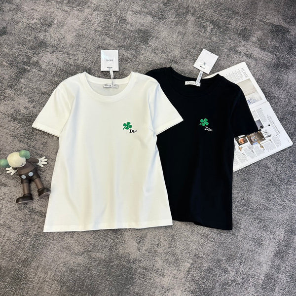 CD SS26 Lucky Clover T-Shirt Cotton 350865