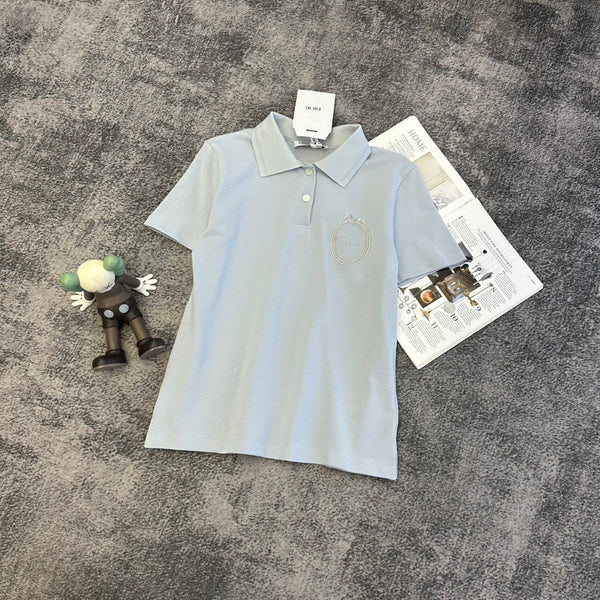 CD SS26 Embroidered Polo Shirt Cotton 350869