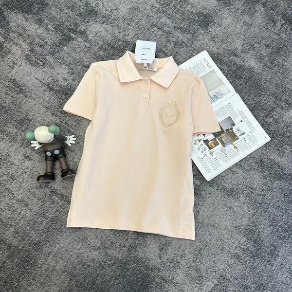 CD SS26 Embroidered Polo Shirt Cotton 350869