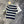 Miu SS26 Polo T-Shirt Striped Black Grey Cotton 350879
